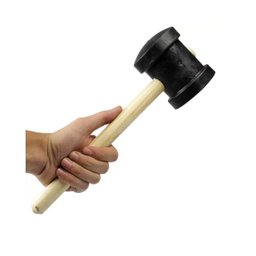 Martelo de Borracha Marreta Cabo de Madeira - 80mm - 4 Martelo de Borracha Marreta Cabo de Madeira - 80mm - 4