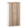 Armario Alto 02 Portas P25 Pandin 1,60 M Noce Naturale e Branco - 1
