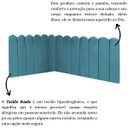 Ver imagem 5 de Cabeceira Painel Cama Solteiro Box Nuvem Suede Sandy 90 cm:Azul Turquesa