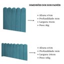 Ver imagem 6 de Cabeceira Painel Cama Solteiro Box Nuvem Suede Sandy 90 cm:Azul Turquesa