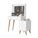 Ver imagem 1 de Penteadeira Camarim Pequena Luz de Led Agata Basoto Brasil