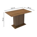 Ver imagem 3 de Mesa Pedestal com Tampo de Madeira Rustic Madesa
