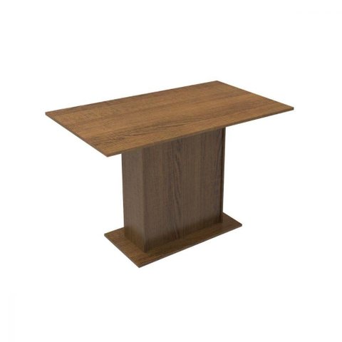 Mesa Pedestal com Tampo de Madeira Rustic Madesa