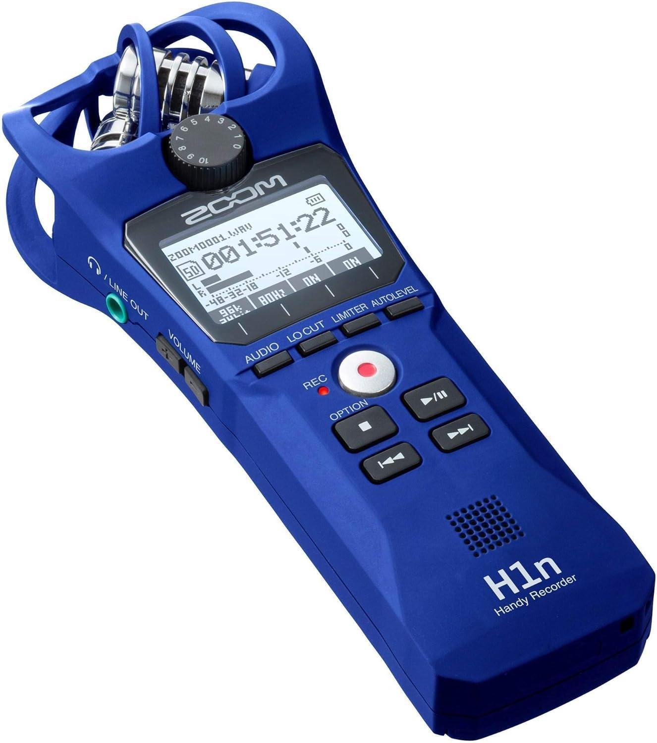 Gravador Zoom H1n Digital Portátil Azul - 2