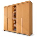 Ver imagem 3 de Guarda-Roupa Casal Reflecta 5 Portas 3 Gavetas com LED Cinamomo Austria