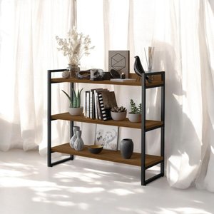 Estante para Livros Organizador com Prateleiras Cor Preto