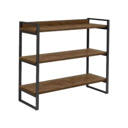 Estante para Livros Organizador com Prateleiras Cor Preto - 3