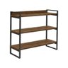 Estante para Livros Organizador com Prateleiras Cor Preto - 2