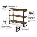 Ver imagem 4 de Estante para Livros Organizador com Prateleiras Cor Preto