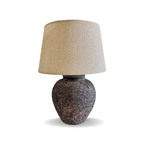 Abajur Bola P Decorativo Quarto Aparador Rustico Esmaltado