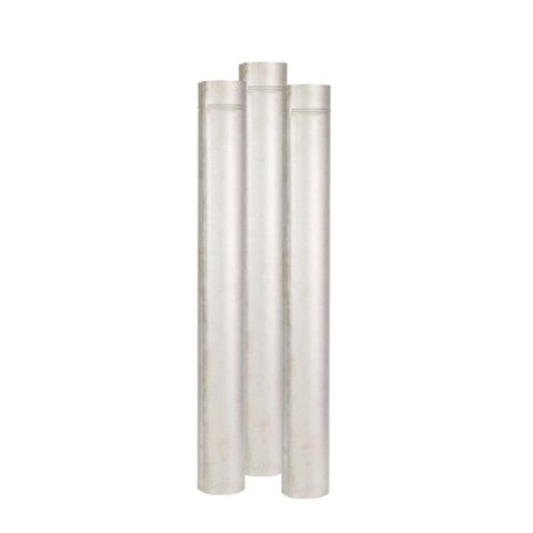 Cano Chaminé Galvanizado 1mx200mm Kit c/ 3 unidades - Volpato, Tamanho: 200mm