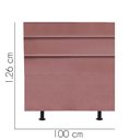 Ver imagem 2 de Cabeceira Estofada Argentina 100cm Solteiro Para Cama Box Quarto Suede Rose Gold - Gat Magazine