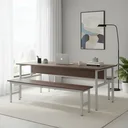 Ver imagem 1 de Conjunto Mesa para Refeitório 8 Lugares com Bancos Separados