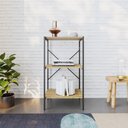 Ver imagem 4 de Estante C/03 Prateleiras 84x45x33cm Tub Tueh843 Lâmina Mel - Est.preta Lâmina Mel / Est.preta