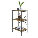 Ver imagem 5 de Estante C/03 Prateleiras 84x45x33cm Tub Tueh843 Lâmina Mel - Est.preta Lâmina Mel / Est.preta