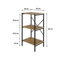Ver imagem 7 de Estante C/03 Prateleiras 84x45x33cm Tub Tueh843 Lâmina Mel - Est.preta Lâmina Mel / Est.preta