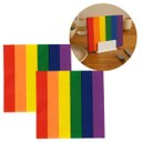 Ver imagem 1 de Kit Guardanapo Estampado Colorido Arco-íris 40 Folhas 16cm X 16cm - Tuut