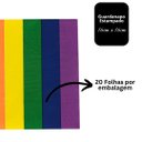 Ver imagem 6 de Kit Guardanapo Estampado Colorido Arco-íris 40 Folhas 16cm X 16cm - Tuut