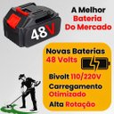 Ver imagem 7 de Cortador de Grama Rocadeira Eletrica com Rodas 2 Bateria 48v