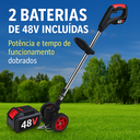 Ver imagem 3 de Cortador de Grama Rocadeira Eletrica com Rodas 2 Bateria 48v