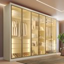Ver imagem 1 de Guarda Roupa Madri 6 Portas Reflectas 6 Gavetas 100 MDF - Mademarcs