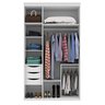 Guarda Roupa Solteiro 3 Portas 3 Gavetas MDF Originale Belmax Branco - 4