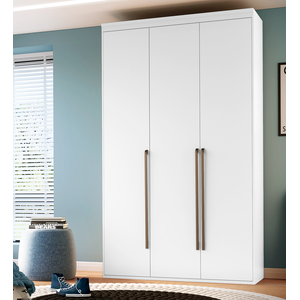 Guarda Roupa Solteiro 3 Portas 3 Gavetas MDF Originale Belmax Branco