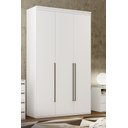 Ver imagem 2 de Guarda Roupa Solteiro 3 Portas 3 Gavetas MDF Originale Belmax Branco