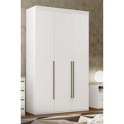 Guarda Roupa Solteiro 3 Portas 3 Gavetas MDF Originale Belmax Branco - 2