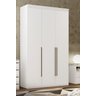 Guarda Roupa Solteiro 3 Portas 3 Gavetas MDF Originale Belmax Branco - 2