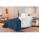 Ver imagem 1 de Coberdrom Edredom Solteiro Pele De Carneiro Sherpa Azul