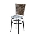 Ver imagem 2 de 6 Cadeiras para Mesa Preta Hawai Avelã Assento Floral:floral Branco