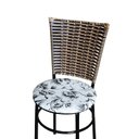 Ver imagem 5 de 6 Cadeiras para Mesa Preta Hawai Avelã Assento Floral:floral Branco
