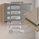Ver mais imagens de Armário Aéreo Modulado Essenza 2 Portas de Bater MDF-MDP Andorra-Cinza Puro Luciane Móveis