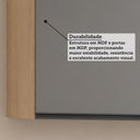 Ver imagem 5 de Armário Aéreo Modulado Essenza 2 Portas de Bater MDF-MDP Andorra-Cinza Puro Luciane Móveis