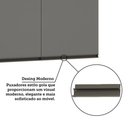 Ver imagem 2 de Armário Aéreo Modulado Essenza 2 Portas de Bater MDF-MDP Andorra-Cinza Puro Luciane Móveis