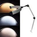 Ver imagem 2 de Luminaria Estetica Meia Lua Mesa Arco 3 Tons Ajustavel Suporte Celular Maquiagem Manicure Tatuagem