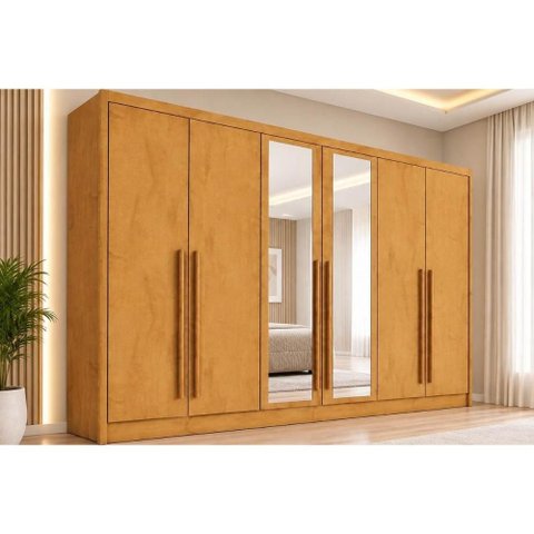 Guarda Roupa 6 Portas 6PORTAS 2ESP 6GAVS Valencia Europa Peroba