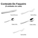 Ver imagem 3 de Faqueiro Aço Inox Nina 30 Peças Conjunto de Talheres Mimo