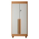 Ver imagem 1 de Armário Multiuso 2 Portas com Chave – Vertical com Prateleiras, para Quarto e Escritório