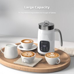 Maestri House Espumador de Leite com Temp e Espessura Variável, 500ml, Branco - 5