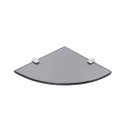 Ver imagem 1 de Organizadora Prateleira Canto Vidro 6mm Combo 4 Unidades - Fume