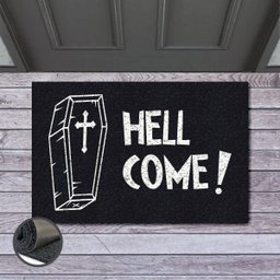 Tapete Capacho Terror Hell Come 60x40 Halloween Fantasma - 1