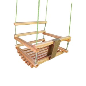 Balanço gangorra infantil madeira 35x35 suporta 80kg