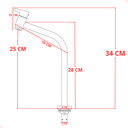 Ver imagem 5 de Torneira para Banheiro Lavabo Link Bica Alta Preto Black