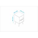 Ver imagem 4 de Mesa de Cabeceira 1 Gaveta 1 Nicho