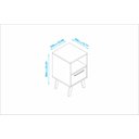 Ver imagem 4 de Mesa de Cabeceira 1 Gaveta 1 Nicho