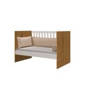 Ver imagem 5 de Berço Mini Cama Grade Móvel Giovana Marrom/Nature/Branco