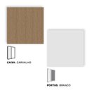 Ver mais imagens de Guarda Roupa Solteiro 2 Portas de Correr Espelho Rimo New Honduras - Carvalho/Branco