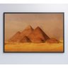 Quadro Pintura Pirâmides - 60x40 cm - Adesivo fotográfico - 8